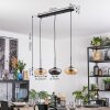 Mertola lampa wisząca, lampa wisząca bursztynowy, przydymiony, 3-punktowe
