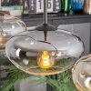 Mertola Lampa wisząca, Lampa wisząca W kolorze bursztynu, Przezroczysty, Przydymiony, 3-punktowe