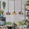 Mertola lampa wisząca, lampa wisząca bursztynowy, przydymiony, 3-punktowe