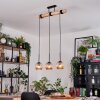 Ripoll lampa wisząca, kula świetlna, lampa wisząca kolory naturalne, czarny, 3-punktowe