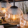 Ripoll lampa wisząca, kula świetlna, lampa wisząca kolory naturalne, czarny, 3-punktowe