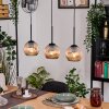 Ripoll lampa wisząca, kula świetlna, lampa wisząca kolory naturalne, czarny, 3-punktowe