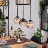 Koyoto lampa wisząca, kula świetlna, lampa wisząca kolory naturalne, czarny, 3-punktowe