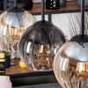 Koyoto lampa wisząca, kula świetlna, lampa wisząca kolory naturalne, czarny, 3-punktowe