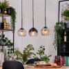 Koyoto lampa wisząca, kula świetlna, lampa wisząca kolory naturalne, czarny, 3-punktowe