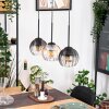 Koyoto lampa wisząca, kula świetlna, lampa wisząca kolory naturalne, czarny, 3-punktowe