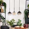 Koyoto lampa wisząca, kula świetlna, lampa wisząca kolory naturalne, czarny, 3-punktowe