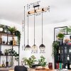 Koyoto lampa wisząca, kula świetlna, lampa wisząca kolory naturalne, czarny, 3-punktowe