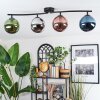 Gastor lampa sufitowa, kula świetlna niebeieski, chrom, zielony, miedziany, przydymiony, 4-punktowe