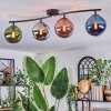 Gastor lampa sufitowa, kula świetlna niebeieski, chrom, zielony, miedziany, przydymiony, 4-punktowe