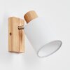 Fallhagen Lampa ścienna, Spot ścienny Chrom, Jasne drewno, 1-punktowy