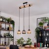 Koyoto lampa wisząca, kula świetlna, lampa wisząca kolory naturalne, czarny, 3-punktowe