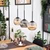 Koyoto lampa wisząca, kula świetlna, lampa wisząca kolory naturalne, czarny, 3-punktowe