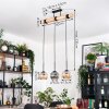 Koyoto lampa wisząca, kula świetlna, lampa wisząca kolory naturalne, czarny, 3-punktowe