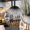 Koyoto lampa wisząca, kula świetlna, lampa wisząca kolory naturalne, czarny, 3-punktowe
