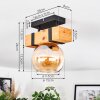 Sernadelo lampa sufitowa, kula świetlna kolory naturalne, czarny, 1-punktowy