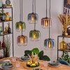 Lauden lampa wisząca, lampa wisząca niebeieski, zielony, przezroczysty, miedziany, 6-punktowe
