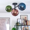 Gastor lampa sufitowa, kula świetlna niebeieski, zielony, miedziany, 3-punktowe