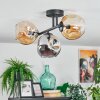 Ripoll lampa sufitowa, kula świetlna bursztynowy, przydymiony, 3-punktowe