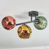 Ripoll lampa sufitowa, kula świetlna złoty, zielony, miedziany, 3-punktowe