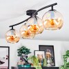 Koyoto lampa sufitowa, kula świetlna bursztynowy, 4-punktowe