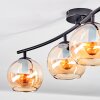 Koyoto lampa sufitowa, kula świetlna bursztynowy, 4-punktowe