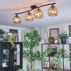 Koyoto lampa sufitowa, kula świetlna bursztynowy, 4-punktowe