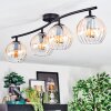 Koyoto lampa sufitowa, kula świetlna bursztynowy, przezroczysty, 4-punktowe