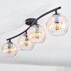 Koyoto lampa sufitowa, kula świetlna bursztynowy, przezroczysty, 4-punktowe