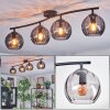 Koyoto lampa sufitowa, kula świetlna przydymiony, 4-punktowe