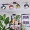 Gastor lampa sufitowa, kula świetlna niebeieski, zielony, przezroczysty, miedziany, 4-punktowe