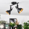 Toren Lampa sufitowa, Spot sufitowy Chrom, Czarny, 2-punktowe