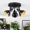 Toren Lampa sufitowa, Spot sufitowy Chrom, Czarny, 3-punktowe