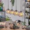 Koyoto lampa wisząca, kula świetlna, lampa wisząca bursztynowy, przezroczysty, 4-punktowe