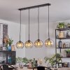 Koyoto lampa wisząca, kula świetlna, lampa wisząca bursztynowy, przezroczysty, 4-punktowe