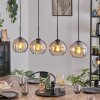 Koyoto lampa wisząca, kula świetlna, lampa wisząca bursztynowy, przezroczysty, 4-punktowe