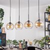 Koyoto lampa wisząca, kula świetlna, lampa wisząca bursztynowy, przezroczysty, 4-punktowe