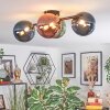 Chehalis lampa sufitowa, kula świetlna niebeieski, zielony, miedziany, 4-punktowe