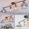 Koyoto lampa sufitowa, kula świetlna bursztynowy, przezroczysty, przydymiony, 4-punktowe