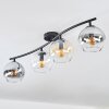 Koyoto lampa sufitowa, kula świetlna bursztynowy, przezroczysty, przydymiony, 4-punktowe