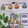 Koyoto lampa sufitowa, kula świetlna niebeieski, złoty, zielony, miedziany, 4-punktowe