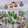 Koyoto lampa sufitowa, kula świetlna niebeieski, złoty, zielony, miedziany, 4-punktowe