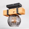 Sernadelo lampa sufitowa, kula świetlna kolory naturalne, czarny, 1-punktowy