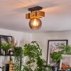 Sernadelo lampa sufitowa, kula świetlna kolory naturalne, czarny, 1-punktowy