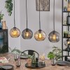 Koyoto lampa wisząca, kula świetlna, lampa wisząca bursztynowy, przydymiony, 4-punktowe