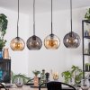 Koyoto lampa wisząca, kula świetlna, lampa wisząca bursztynowy, przydymiony, 4-punktowe