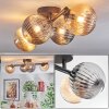 Chehalis lampa sufitowa, kula świetlna bursztynowy, przydymiony, 4-punktowe