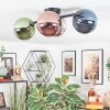 Chehalis lampa sufitowa, kula świetlna niebeieski, chrom, zielony, miedziany, przydymiony, 4-punktowe