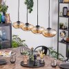 Mertola Lampa wisząca, Lampa wisząca W kolorze bursztynu, 4-punktowe