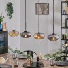 Mertola lampa wisząca, lampa wisząca bursztynowy, przydymiony, 4-punktowe